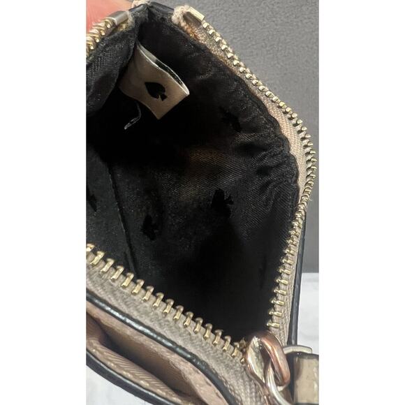 Kate Spade Grove Street Adi Card Wallet Passport Holder Set Black Cream Leather - Picture 11 of 11